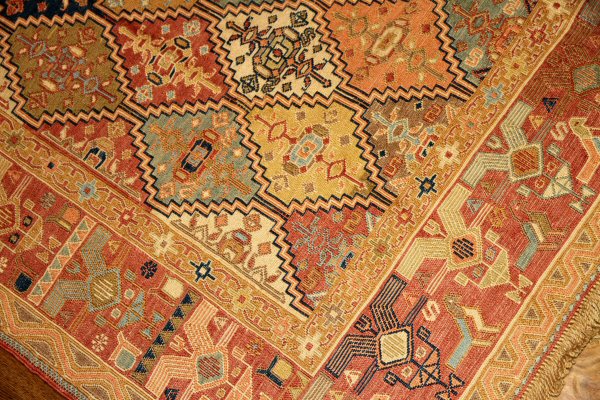 キリムセレクト、特別キリム、民族キリムの高級絨毯キリムラグ35875,サイズ:194x138cm(フサ含まず)