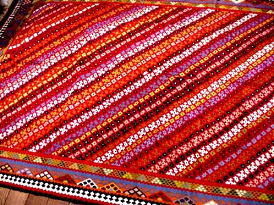 非常に細かい織り方高品質キリム327000,サイズ:280x148cm(フサ含まず)