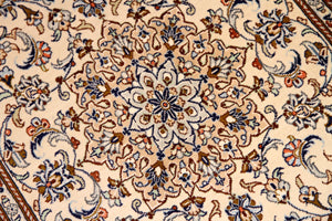 ペルシャ絨毯カシャーンシルク47032、サイズ:90x58、工房:FALLAH