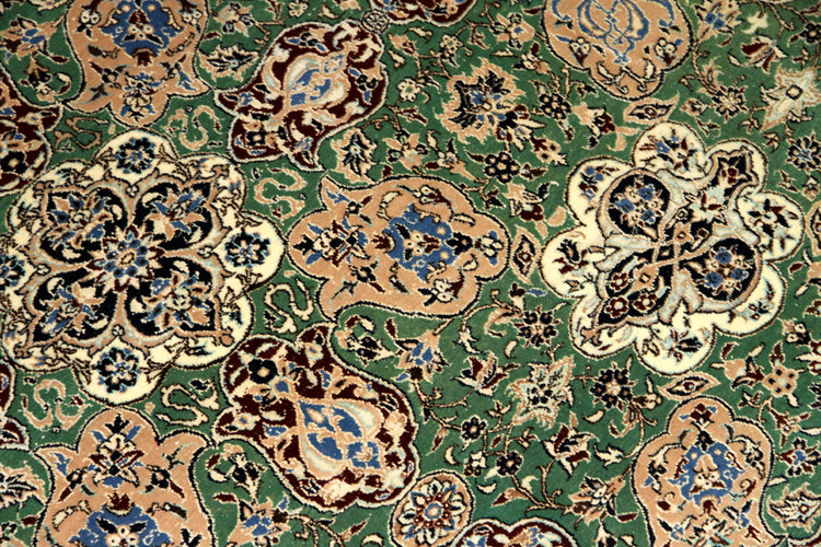 ナイン高品質有名工房ハビビヤングリーン99433、サイズ:222x158 CM