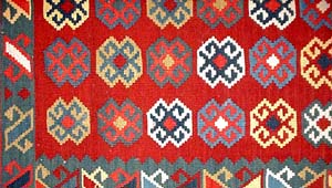 ランナーキリム廊下敷きカーペット211000,イランキリムインポートショップ、サイズ:230x85cm(フサ含まず)