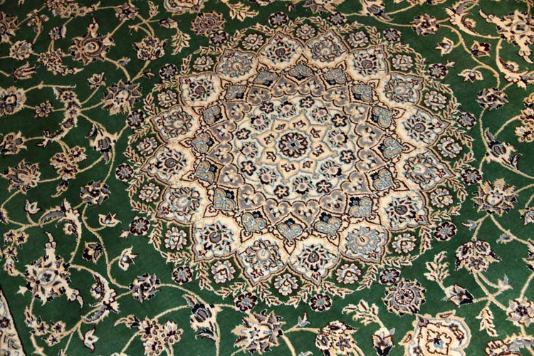 ペルシャじゅうたんナインリビング19992,グリーン絨毯ペルシャ、サイズ:300x202 CM