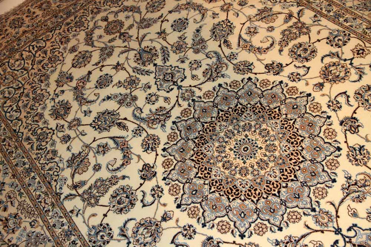 高品質のナインハビビヤン工房40006,高級ペルシャじゅうたん、サイズ:300x200 CM