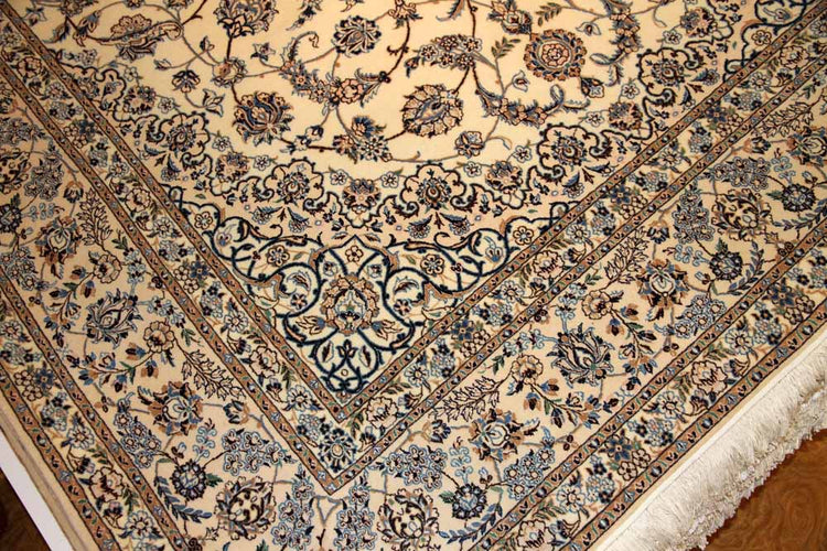 高品質のナインハビビヤン工房40006,高級ペルシャじゅうたん、サイズ:300x200 CM