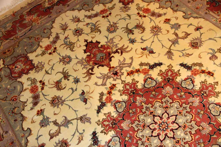 リビングサイズカーペット手織りペルシャ55392,サイズ:297x202cm(フサ含まず)
