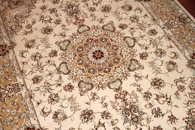 イラン輸入機械織りラグのペルシャ模様770017,サイズ:220x150 CM