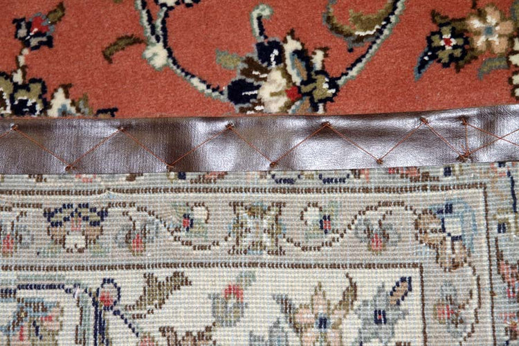 イラン輸入手織りペルシャ絨毯カシャン産地55371、サイズ:300x195cm(フサ含まず)