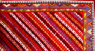 非常に細かい織り方高品質キリム327000,サイズ:280x148cm(フサ含まず)