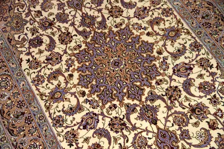 Isfahan persian carpetイスファハンラグ50138、サイズ:174x108cm(フサ含まず)