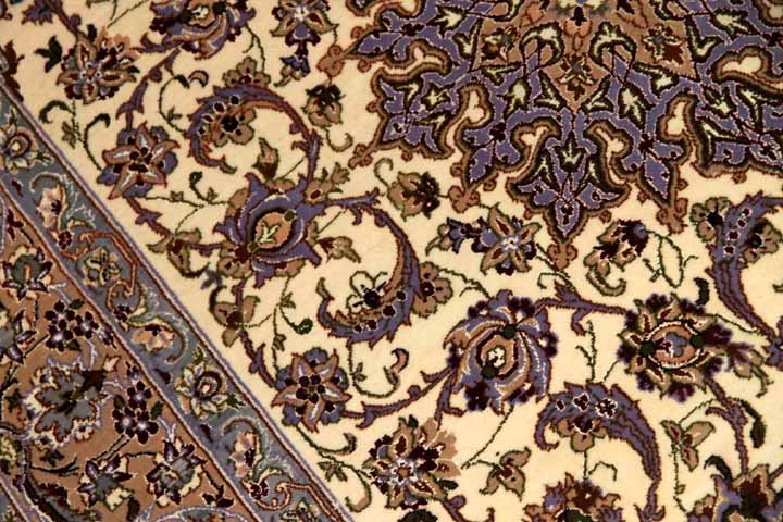 Isfahan persian carpetイスファハンラグ50138、サイズ:174x108cm(フサ含まず)