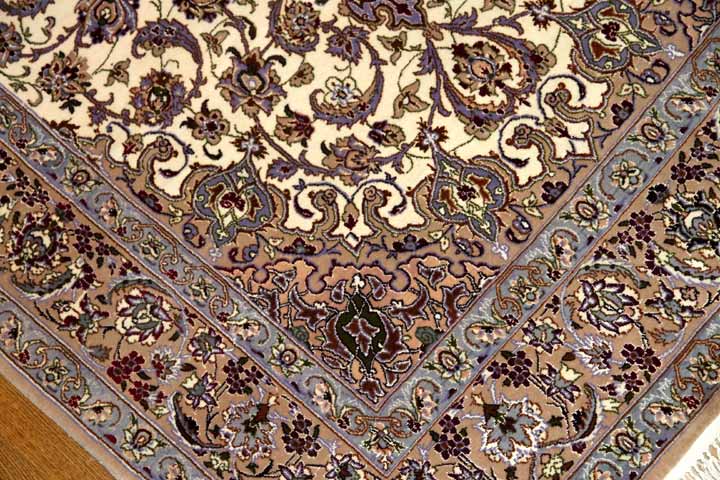 Isfahan persian carpetイスファハンラグ50138、サイズ:174x108cm(フサ含まず)