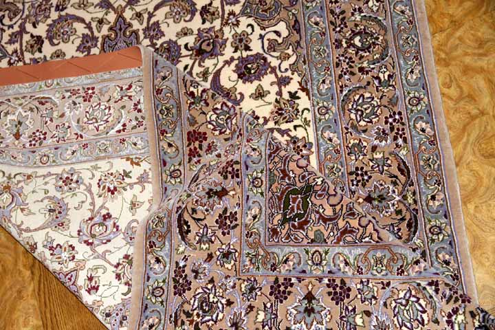 Isfahan persian carpetイスファハンラグ50138、サイズ:174x108cm(フサ含まず)