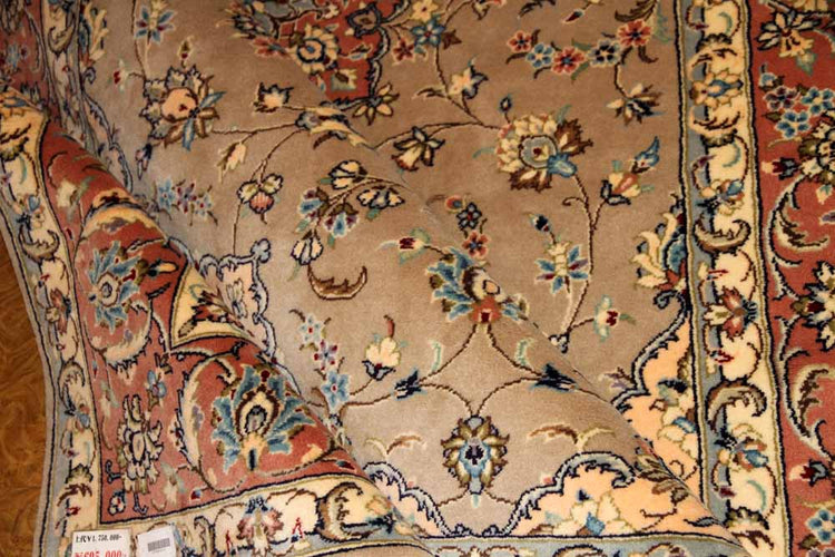 特別注文のカシャーン産地リビングイラン製19973、サイズ:300x197cm(フサ含まず)