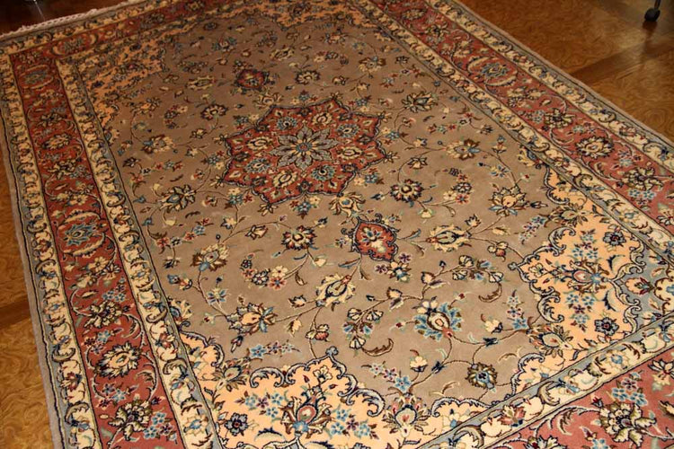 特別注文のカシャーン産地リビングイラン製19973、サイズ:300x197cm(フサ含まず)