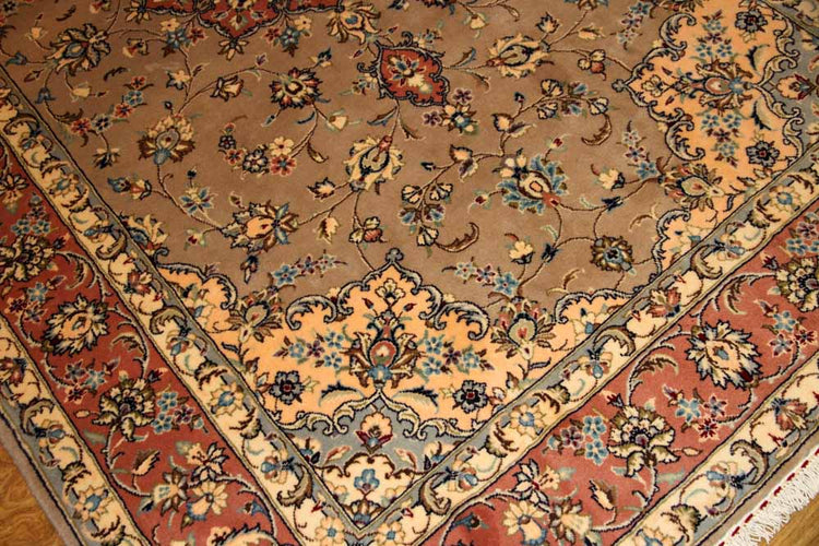 特別注文のカシャーン産地リビングイラン製19973、サイズ:300x197cm(フサ含まず)