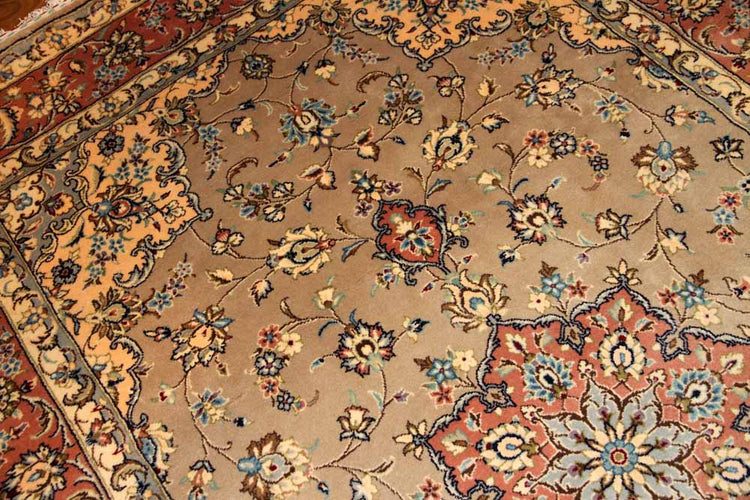 特別注文のカシャーン産地リビングイラン製19973、サイズ:300x197cm(フサ含まず)