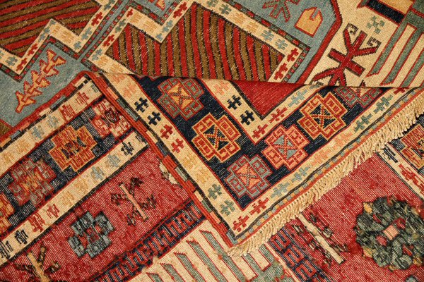 高級キリムのシルジャン産地ペルシャキリム34628,サイズ:193x156cm(フサ含まず)