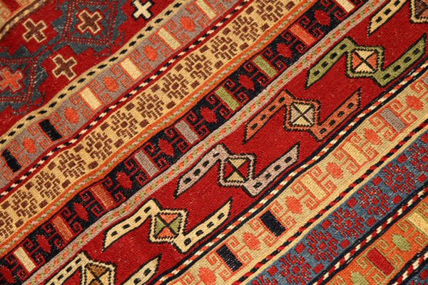 ペルシャキリムのシルジャン産地ラグサイズ34536,サイズ:196x123cm(フサ含まず)