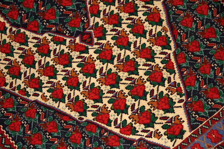 セネのコルデスタンキリムのセンターラグ1490001,サイズ:165x113cm(フサ含まず)