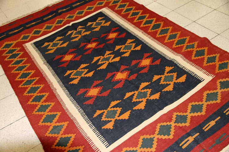 シラズリビング手織りキリムペルシャ輸入160000、サイズ:260x165cm(フサ含まず)