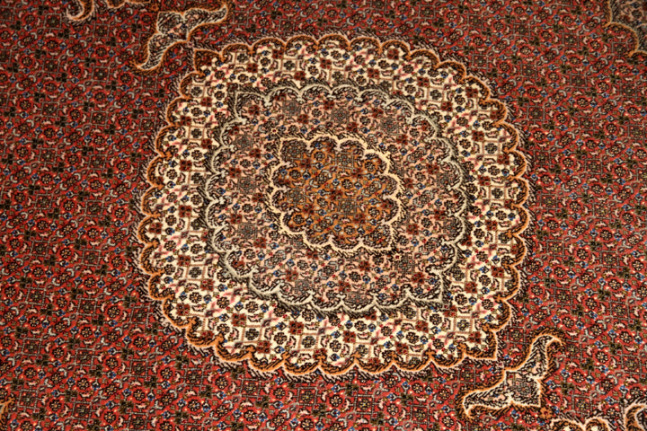 medallion design persian carpet マヒラグ50151、ペルシャ 絨毯 工房:KAMALOLMOLK、サイズ:202x151cm(フサ含まず)