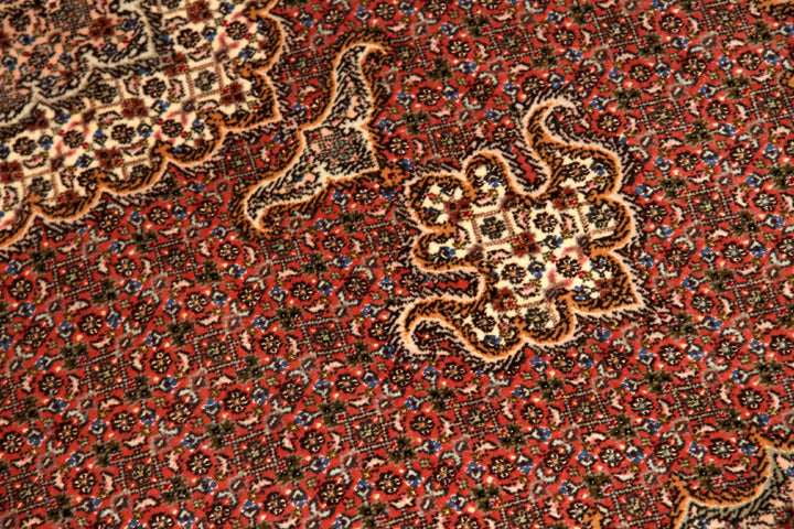 medallion design persian carpet マヒラグ50151、ペルシャ 絨毯 工房:KAMALOLMOLK、サイズ:202x151cm(フサ含まず)