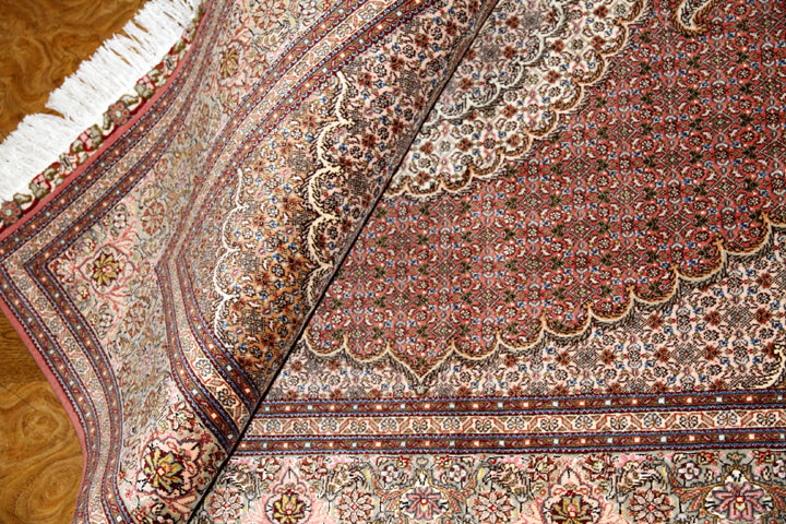 medallion design persian carpet マヒラグ50151、ペルシャ 絨毯 工房:KAMALOLMOLK、サイズ:202x151cm(フサ含まず)