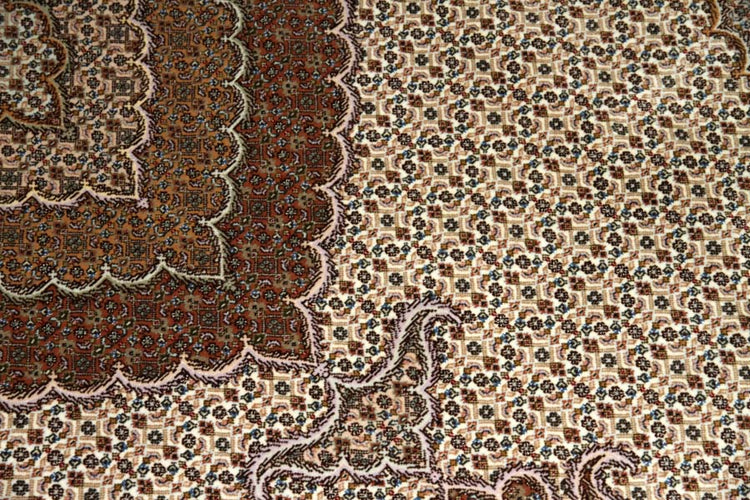 豪華なリビング絨毯タブリーズマヒデザイン28791、サイズ:307x207cm(フサ含まず)