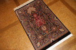 最高級シルク絨毯豪華な花入れ模様ペルシャ絨毯56059、サイズ：122x7、