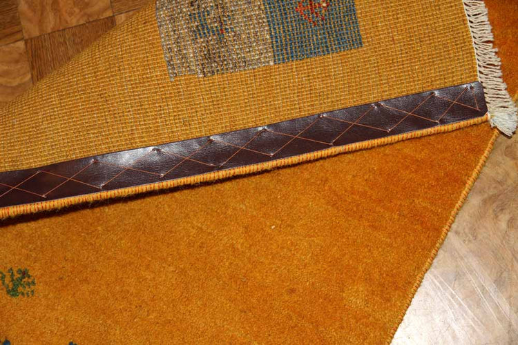 コルデスタンギャッベのリズバフト、高品質ギャッベ28127、素材：メリノウール&;羊毛 サイズ：87x60ｃｍ（フサ含まず）