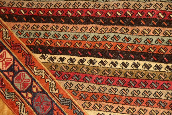 高級シルジャンキリム草木染めイラン輸入29290,サイズ：208x141ｃｍ（フサ含まず）