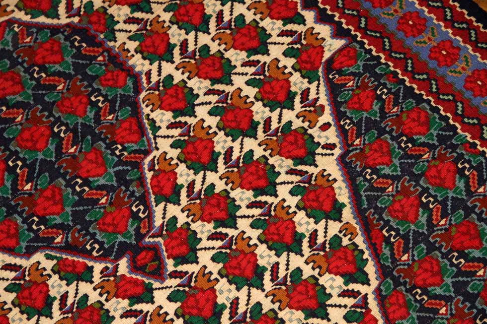 セネのコルデスタンキリムのセンターラグ1490001,サイズ：165x113ｃｍ（フサ含まず）