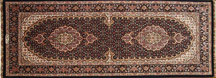 高級手織りペルシャ絨毯タブリーズマヒデザイン36276、サイズ：145ｘ53（フサ含まず、