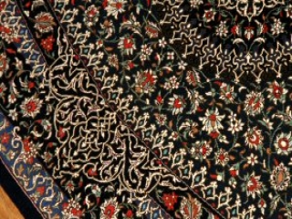 最高級敷物手織りクムペルシャ絨毯48053