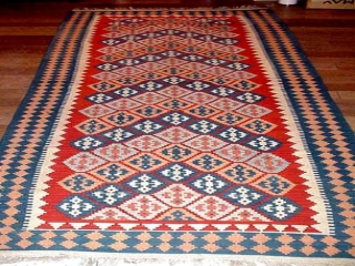 キリム廊下敷きランナーシラズウール300001