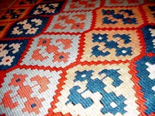 キリム廊下敷きランナーシラズウール300001