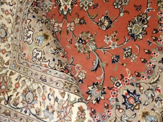 イラン輸入手織りペルシャ絨毯カシャン産地55371