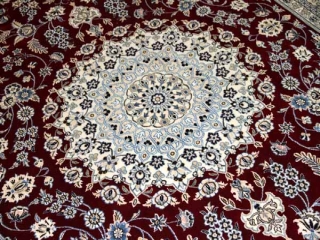 赤いペルシャ絨毯リビング手織りカーペット49135