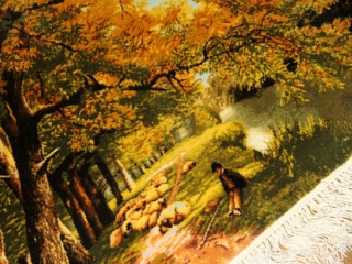 ペルシャ絨毯ピクチャ模様タブリーズ49107