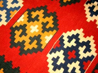 キリムのセンターラグ、激安キリム8069
