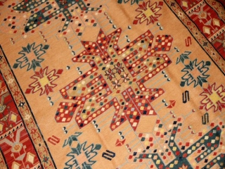 最高級トップクラス手織りペルシャキリム35880