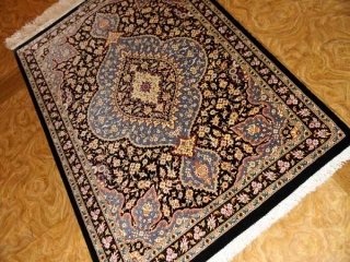 シックな玄関マット手織りペルシャ絨毯49033