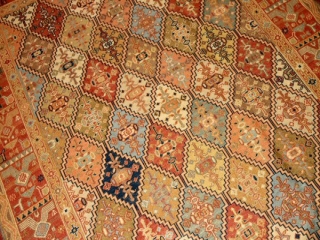 民族キリムの高級絨毯キリムラグ35875