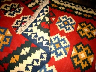 キリムのセンターラグ、激安キリム8069