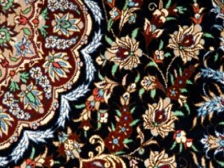 玄関マットクムシルク手織り高級絨毯48001