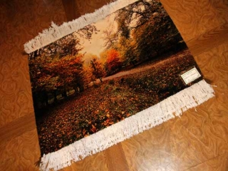 ペルシャ絨毯タブリーズ秋の風景タペストリー49106