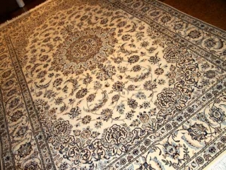 明るい絨毯ペルシャリビング手織りカーペット49147