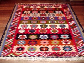 キリムカーペットラグペルシャシラズ362000