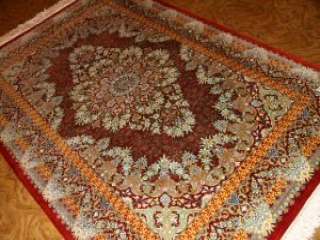 イランペルシヤ輸入玄関ラグシルク48045