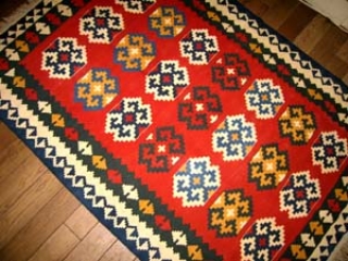 キリムのセンターラグ、激安キリム8069